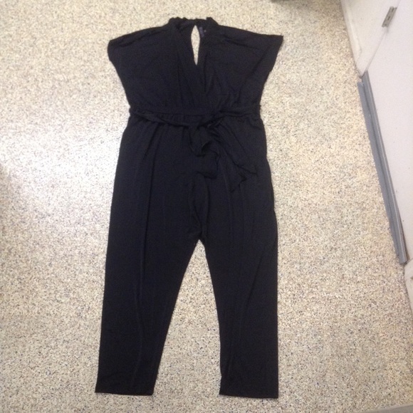 Eloquii Pants - LAST CHANCE Eloquii black jumpsuit plus size 24 3X